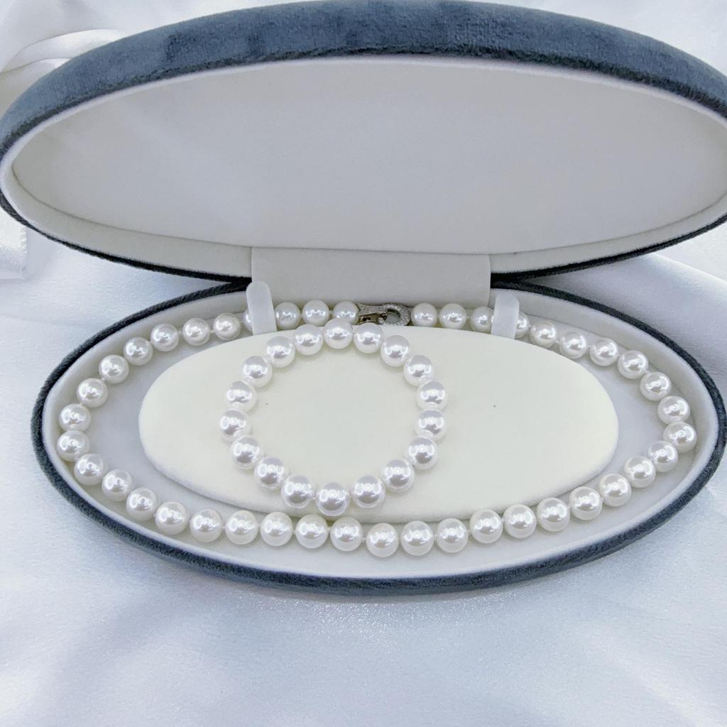 High-Gloss Australian White Shell Pearl Necklace with Exquisite Universal Clasp