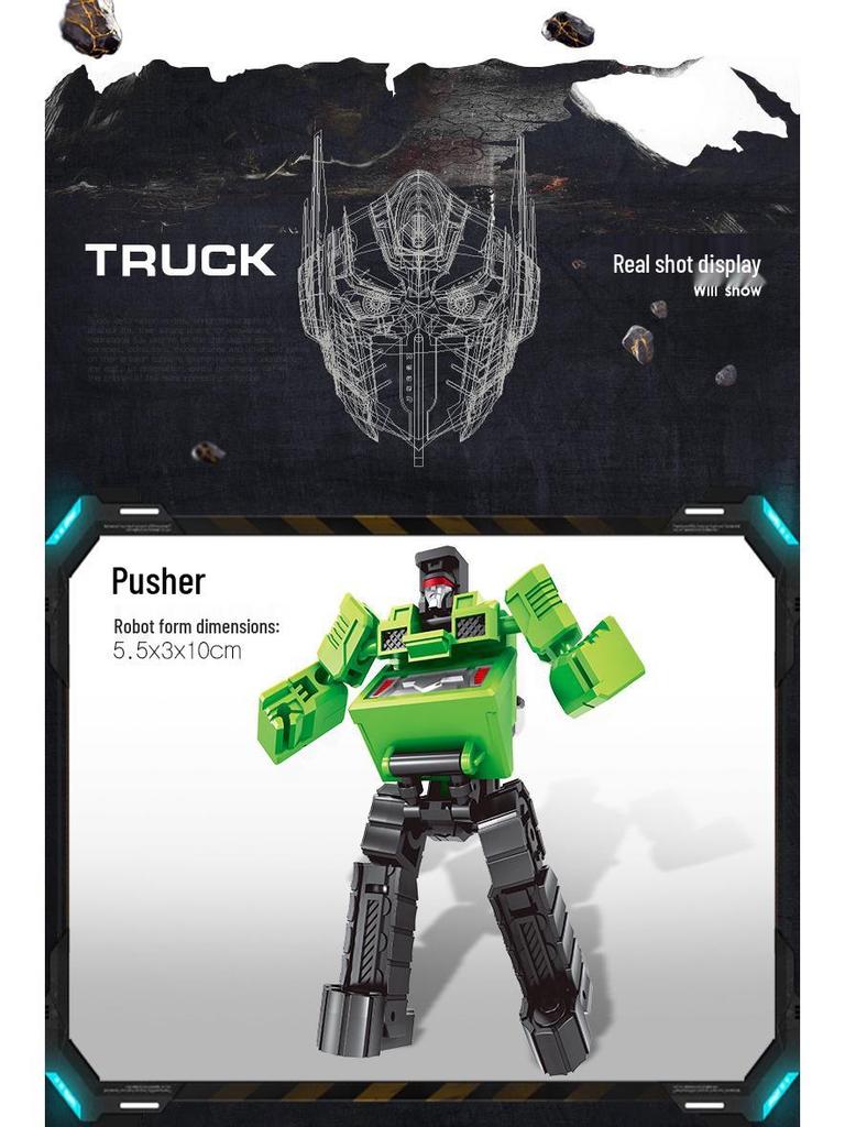 6-in-1 Transforming Construction Vehicle & Robot Toy for Kids