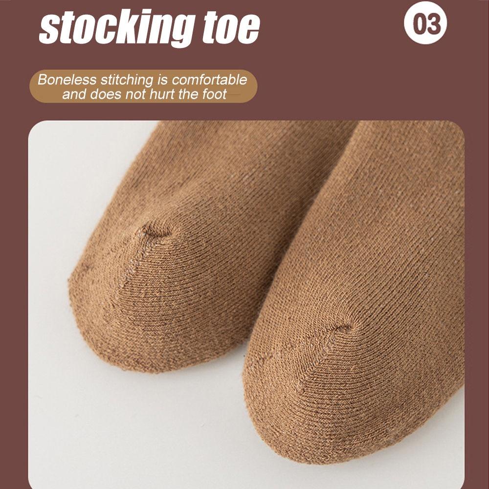 4 Pairs/Set Kids Socks Fashion Socks for Boys Girls Warm Hiking Thermal Winter Cozy Soft Thick Toddlers Crew Boot Socks