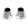 2pc 19-32mm Stainless Steel Wardrobe Support Closet Rod Flange Bracket Clothes Rod For Seat Hanger Pipe Holder