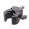 Heavy Duty Clamp Mount for Double Socket Arm Action Camera Bracket with 17.4mm Ball Head for Gadget Extension Arm