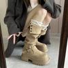 Thick-soled Two-wear Boots 2025 Autumn and Winter But Knee Suede High Boots Slim Knight Boots