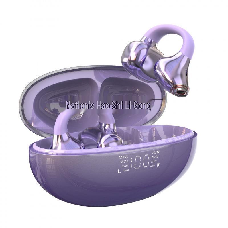 SK39 Bluetooth In-Ear Earphones 2025: Ultra-Long Battery, Noise Reduction, Clip-On Design for Gaming & Sports