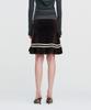 Kimjisu Color Strap Velor Frill Skirt _ Brown