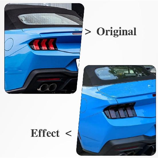 Jogon Tail Light Lamp Guard Trim for Ford Mustang GT S650 Dark Horse Ecoboost 2024 2025 Taillight Lens Cover, Rear Lamp Decorative Sticker