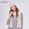 SOMALER Winter Beanie Hat Scarf Set For Women Warm Wool Knit Beanie With Sequins Long Soft Scarf Neck Warmer 2 In 1 Gift Set