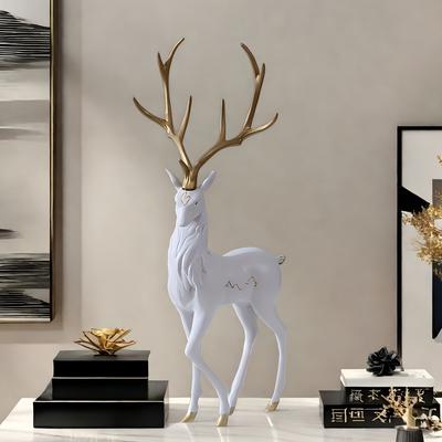 Deer Sculpture Decorative Items: Suitable for Home Decoration-Fashionable Design,Perfect for Christmas and Halloween Decorations