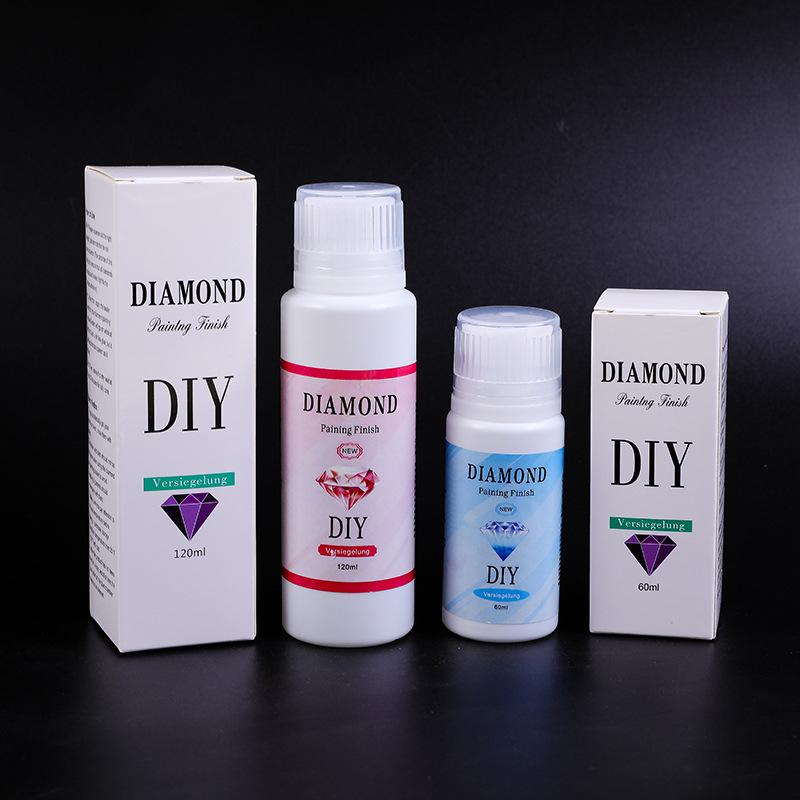 DIY Diamond Painting Glue: 120ml & 60ml Gloss Agent with Anti-Fall and Anti-Loss Features for Diamond Embroidery
