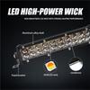 For Motorcycles For Moto Jeep ATV 4WD SUV Compatible 12V 24V LED Work Light Bar Set Dual Color Modes White Yellow Flashing