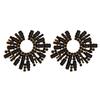 New Vintage Hollow Round Crystal Drop Dangle Earrings Trend Statement Rhinestone Ear Ring For Women Fashion Colorful Jewelry
