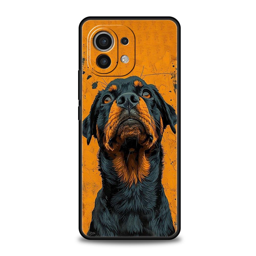 Rottweiler Dog Phone Case For Xiaomi Mi 17 15T 15 14 14T 13T 12T Pro 12 13 Lite 5G 11T Poco X6 X7 X5 Pro Soft Cover