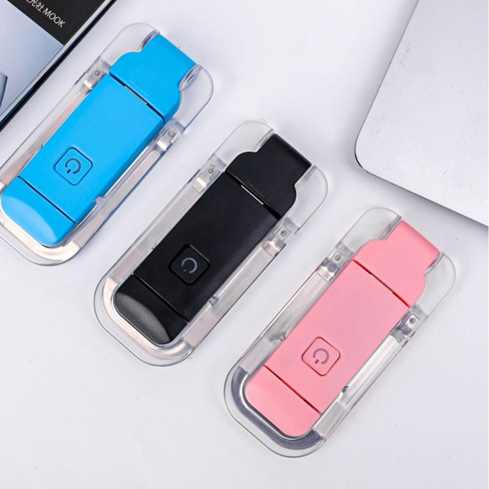 LED Mini USB Rechargeable Foldable Book Light - Portable, Eye-Protection Clip Lamp for Reading
