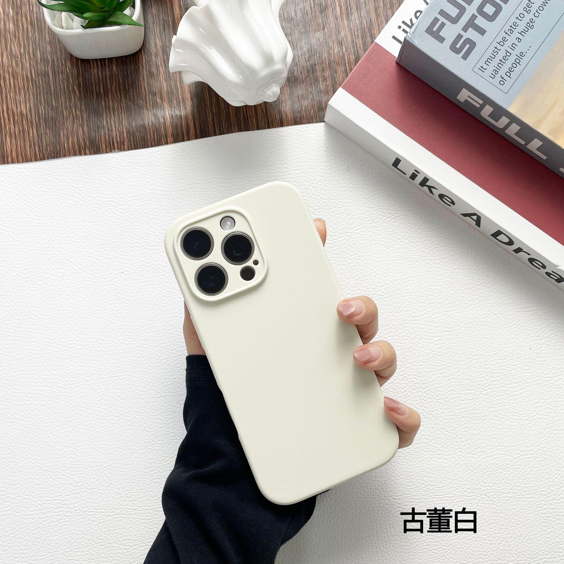

Baby Blue Solid Color Liquid Silicone Phone Case for iPhone 15 14 13 Pro Max Soft Shockproof Cover iphone17 ( 6.3inch )