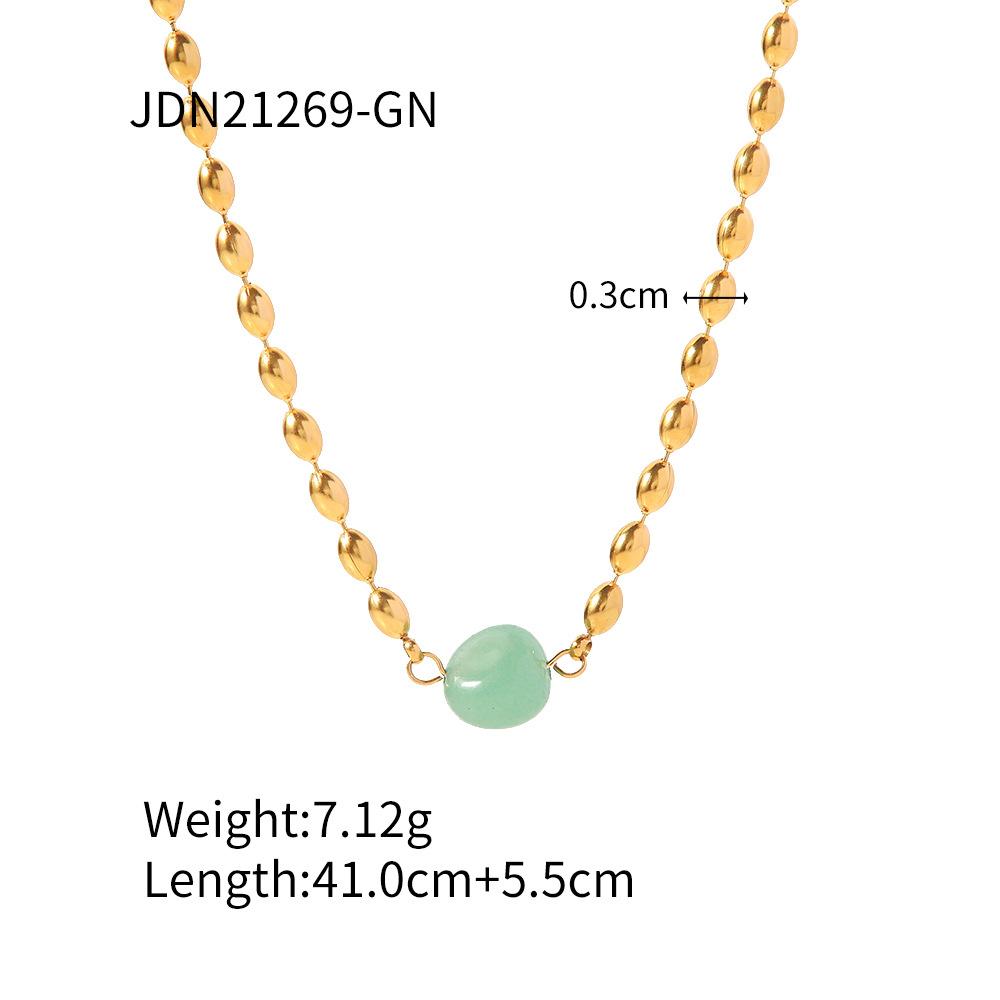 New Style Trendy 18K PVD Gold Plated Stainless Steel Pendant Necklace 16inches&Ins Style золотой