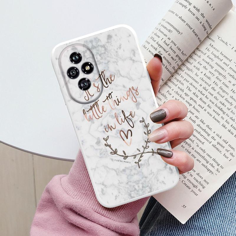 Colorful Marble Case For Honor 200 Luxury Soft Shockproof Cover Fundas For Honor200 90 Lite Shell Watercolor Oil Painting Coque