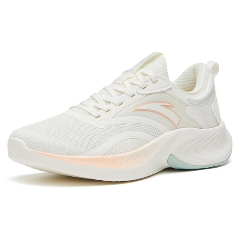 Anta Stinger SE Slip Resistant, Abrasion Resistant, Breathable Low Top Running Shoes Women's White Green Orange Sneakers 922315585-5
