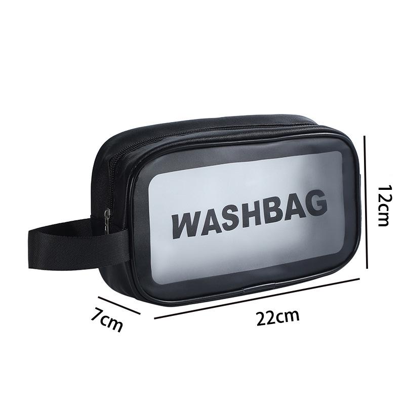 Большая портативная прозрачная ПВХ косметичка - Матовая, Вместительная дорожная сумка для хранения