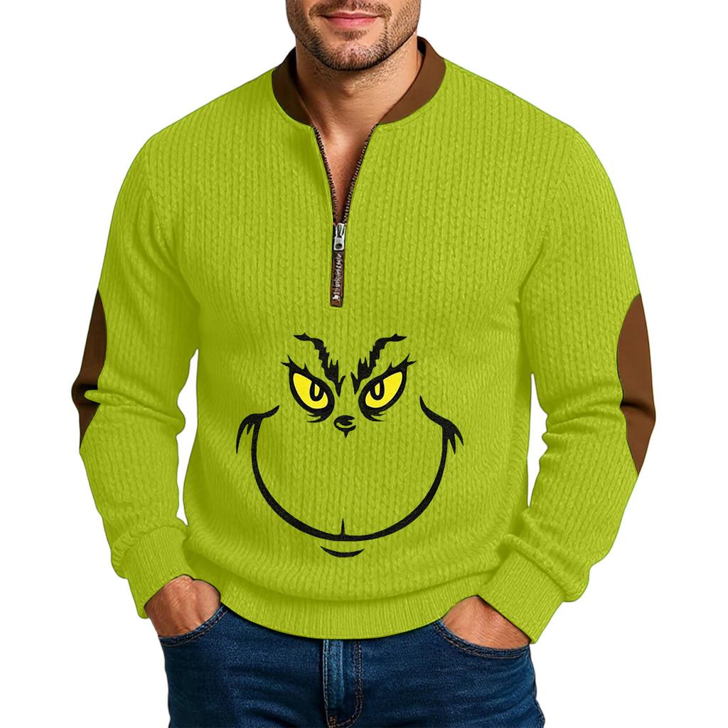 Men'S Outdoor Zipper Long Sleeved Sportswear Casual Sweatshirt