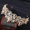 Diamond Crown Korean Crystal Crown Red Bridal Crown Performance Dress Accessories Wedding Jewelry