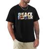 Camiseta con emblema de la película Peacemaker Manga corta camiseta de verano para hombre pack de camisetas gráficas