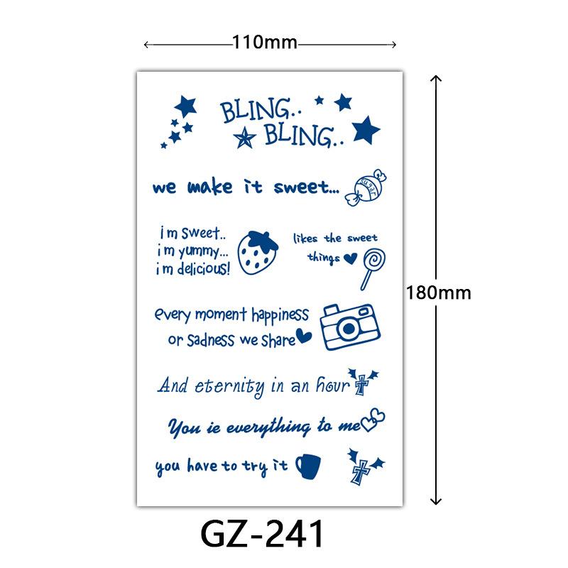 Herbal Semi-Permanent Tattoo Sticker, Semi-Permanent Tattoo Sticker, Anti-Rub, Anti-Sweat Tattoo