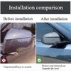 YLV2  Rear Mirror Cover for Tesla Model Y Juniper 2025 Carbon Fiber ABS Rearview Mirror Side Protective Cover Decor Car Modification