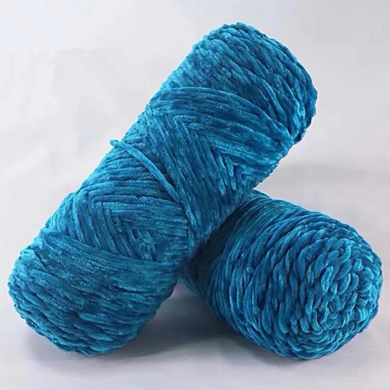 Dolphin Baby Plush Yarn Soft Chenille Yarn for Knitting DIY 100% Polyester Velvet Yarn Amigurumi Accessories 1 Skein 100g 130M