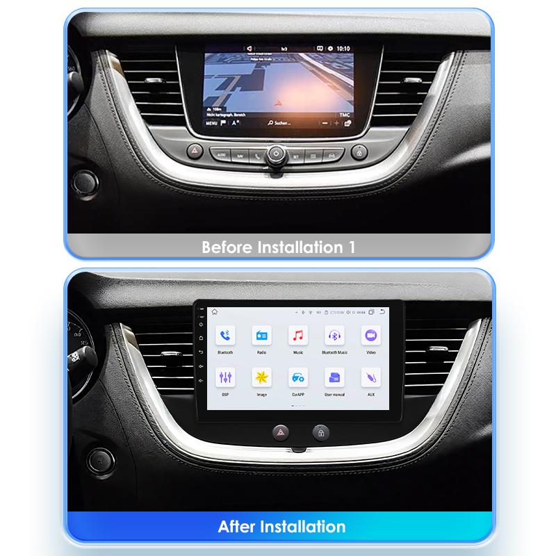 Ossuret Snapdragon Intelligent Screen Car Radio for Opel Grandland X 2016 - 2020 Crossland X Multimedia Stereo Video Player Carplay Android Auto GPS