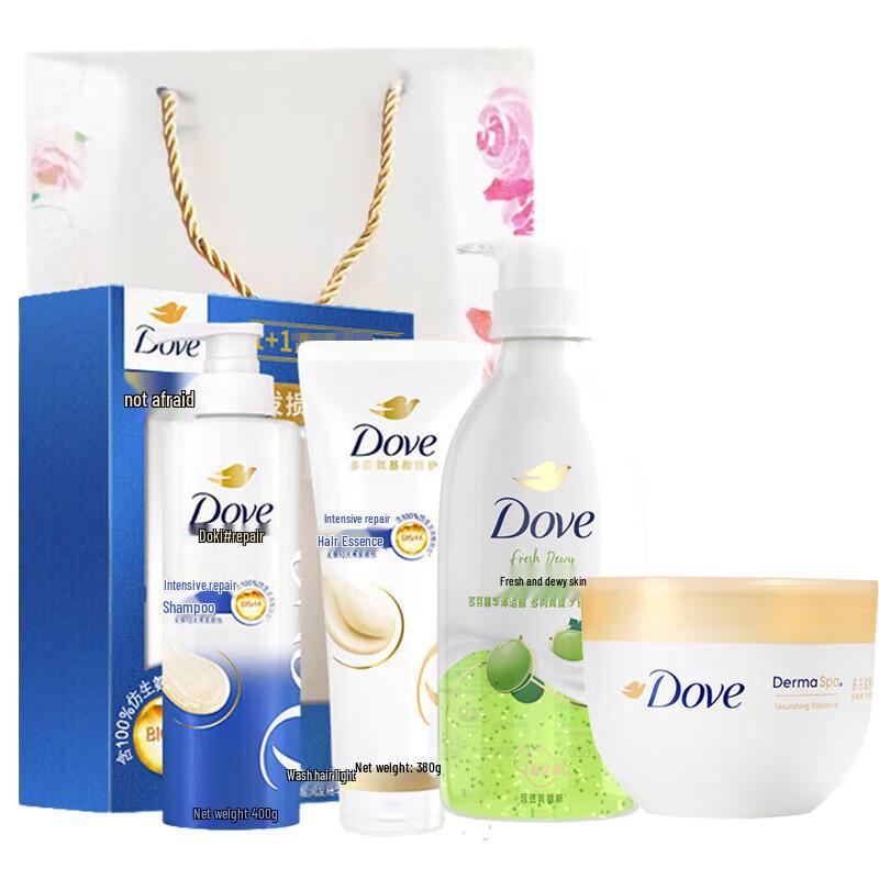 Dove 4-Piece Hair & Body Care Gift Set