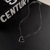 Minimalist Korean Style Clover Pendant Necklace Women Zinc Alloy Dainty Chain Jewelry Gift