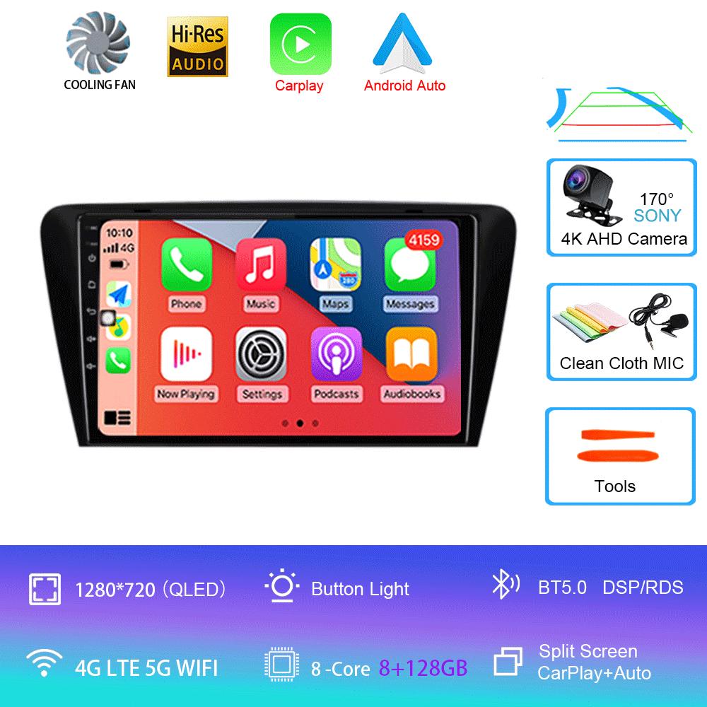 For Volkswagen SKODA Octavia 3 A7 2013-2018 Car Radio Android 14 Carplay Navigation GPS Multimedia Video Player Head Unit 2Din