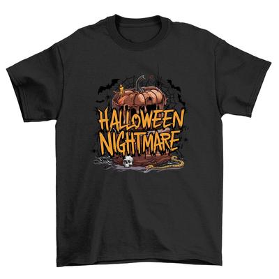 'HALLOWEEN_263 '' Funny Pumpkin Nightmare T-shirt - Spooktacular Design! Unisex, 1