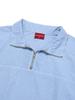 PSSHOPPER [2 Pack] Pigment Washed Cool Half-Zip Shorts Set [Sky Blue]
