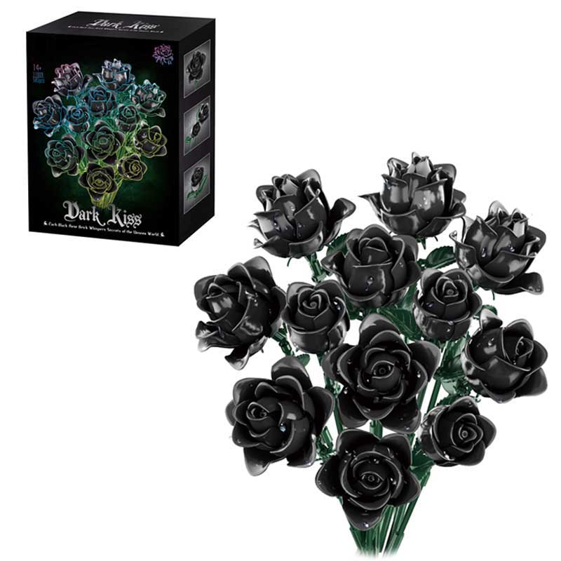 Rose Solsikke Tulipan Byggeklosser Blomsterbukett Vase Modell Klosser Sett Hjemmedekorasjon Barn Pedagogisk Leketøy Feriegaver