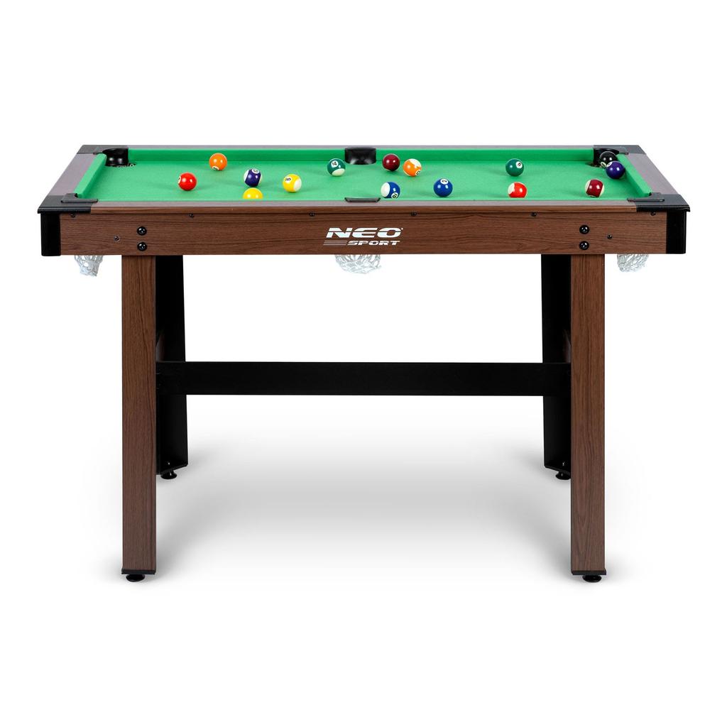 Stół Do Gry W Bilard 122 X 61 X 76 Cm Ns-807 Ciemny Brąz