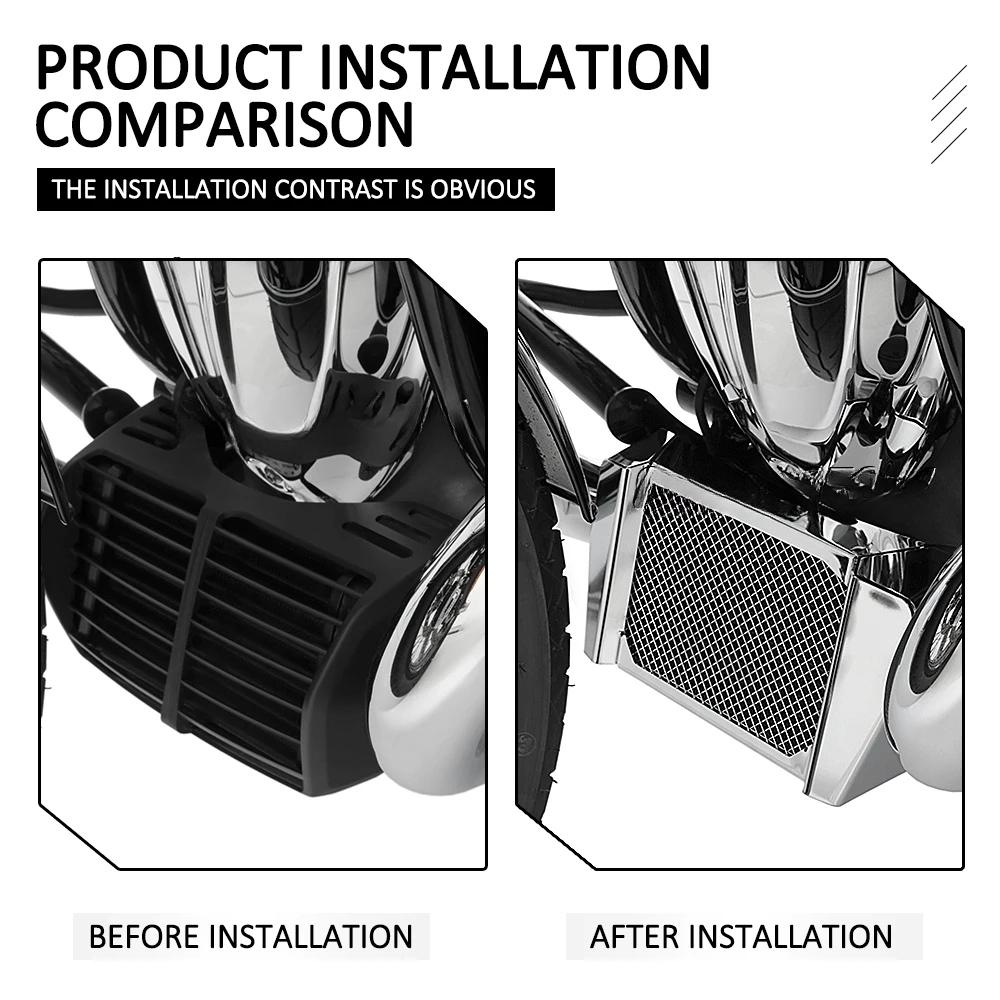 Motorcykel Kylargrill Skyddskåpa Oljekylare Skydd Motorbeskydd För BMW R18 B / Classic / Transcontinental