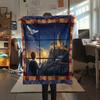 1Pc Cartoon Print Flannel Blanket, High Quality Comfortable for All Seasons, Home Decor, Warmth and Comfort, Perfect for Christmas Birthday Gift