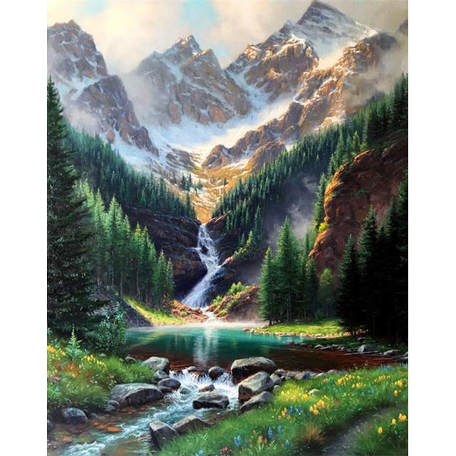 5D DIY Diamond Painting Landscape Full Square/Round Drill Beautiful Scenery Diamond Embroidery Cross Stitch Kits Home Decor Gift