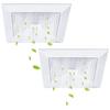 Square Bathroom Ceiling Exhaust Fan Cover Household Ventilation Ceiling Fan Cover for Bathrooms, Toilet, Offices, Hotels