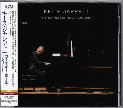 CD KEITH JARRETT - Carnegie Hall Concert  UCCE922526 ECM Records 2013 Japan ObiJazz Used