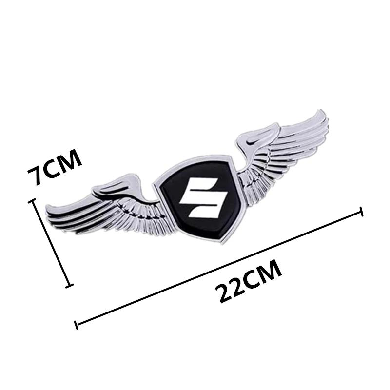Metal Wings Car Front Bonnet Sticker Trunk Side Emblem Badge for Suzuki ALTO GRAND VITARA IGNIS JIMNY Samurai S-Cross SWIFT SX4
