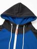 Europäisches Herren Color Block Sport-Sweatshirt - Lässiger Raglanärmel-Cardigan