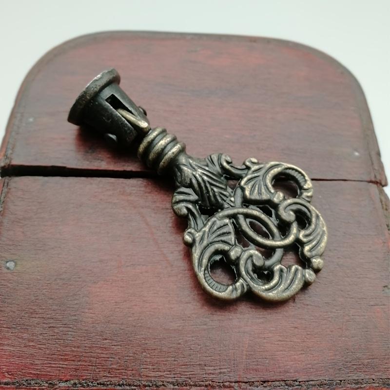 2Pcs Furniture Knobs and Pulls for Cabinets Door Antique Bronze Cabinet Wardrobe Drawer Closet Pull Handle for Wooden Box
