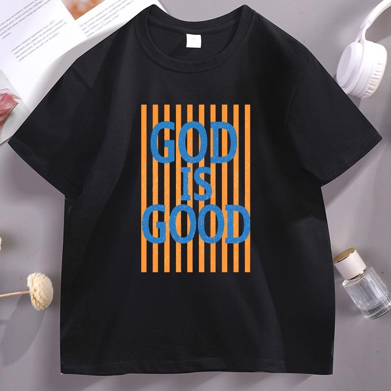 God Is Good Tshirts Christian Bible Verse T Shirt Design Faith Tshirt Unisex Clothing T Shirts Short Sleeve Cotton Clothes