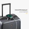 LEVEL8 20-inch Front-Opening Carry-on Spinner Luggage