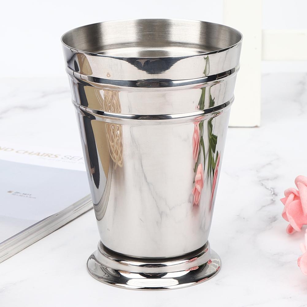 304 Stainless Steel Iced Cocktail Cup Drinking Wine Mug Anti Falling for Bar Party Bartender Tool(Silver 400ML)