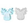 Crystal Epoxy Resin Jewelry Dish Mold Christmas Deer Shaped Tray Silicone Mold Dessert Serving Platter Making Mold