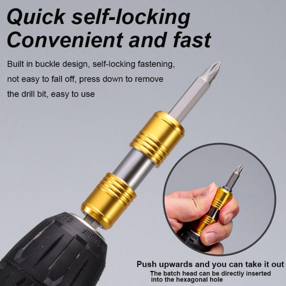 Double Head Bit Holder Portable Electric Drill Holder New Extension Socket