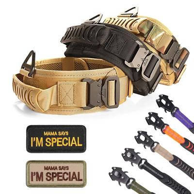 Collar Clásico Ajustable para Perro, Collar Reflectante de Entrenamiento Militar para Perro, Collar Táctico de Nailon de Alta Resistencia para Perro, Pastor Alemán