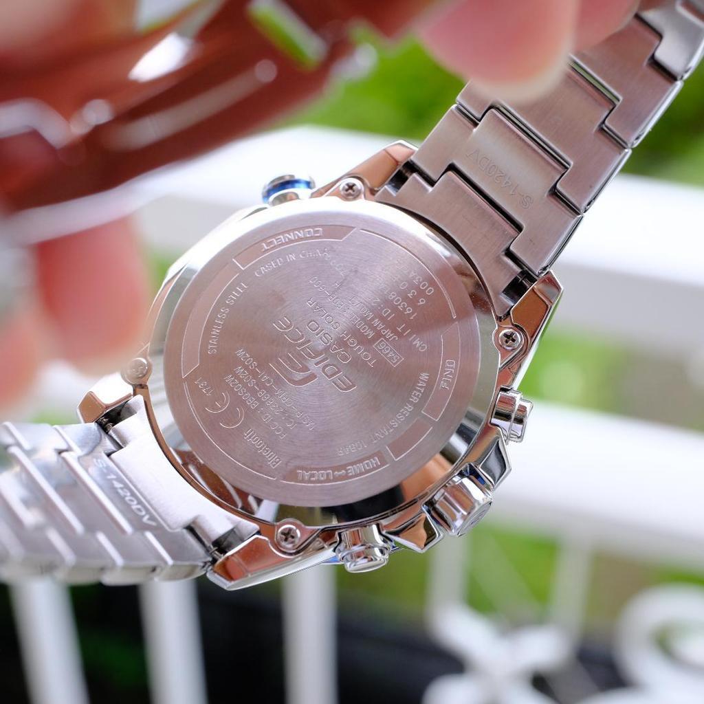 Used Operating CASIO EDIFICE EQB-600D Men's Watch Solar Beautiful Condition